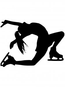 Figure skating Stencil 22