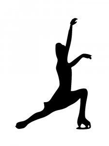 Figure skating Stencil 25