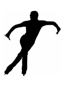 Figure skating Stencil 28