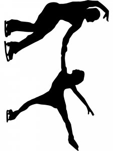 Figure skating Stencil 29