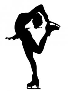 Figure skating Stencil 3