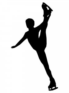 Figure skating Stencil 30
