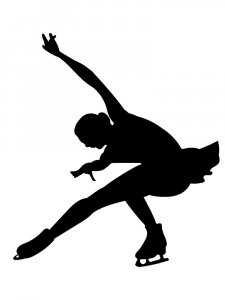 Figure skating Stencil 32