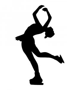Figure skating Stencil 4