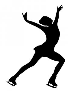 Figure skating Stencil 6