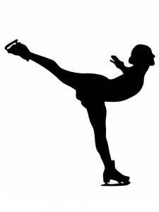 Figure skating Stencil 7