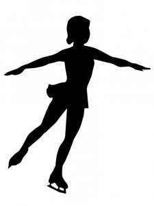 Figure skating Stencil 9