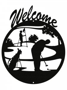 Golf Stencil 7