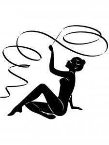 Gymnastics Stencil 10