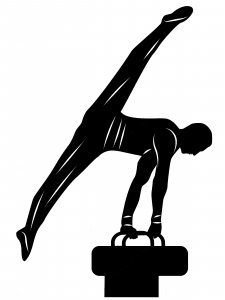 Gymnastics Stencil 11