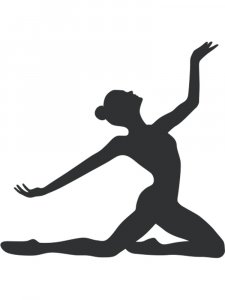 Gymnastics Stencil 13