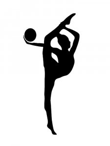 Gymnastics Stencil 14
