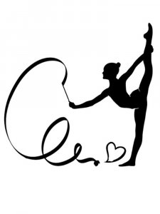 Gymnastics Stencil 15