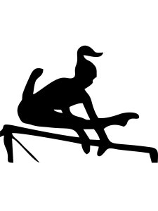 Gymnastics Stencil 18