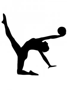 Gymnastics Stencil 23