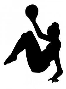 Gymnastics Stencil 25