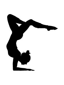 Gymnastics Stencil 26