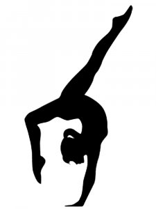 Gymnastics Stencil 3