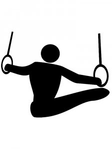 Gymnastics Stencil 30