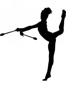 Gymnastics Stencil 32