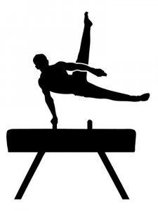 Gymnastics Stencil 33