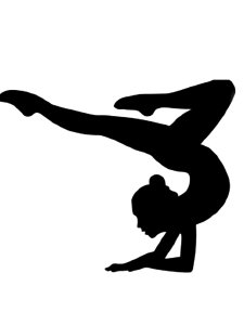 Gymnastics Stencil 34