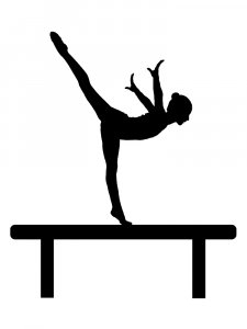 Gymnastics Stencil 36