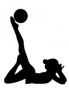 Gymnastics Stencil 37