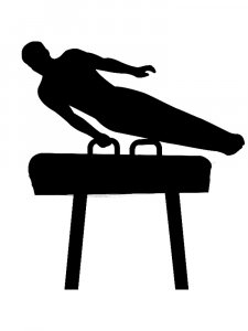Gymnastics Stencil 38