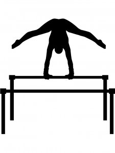 Gymnastics Stencil 39