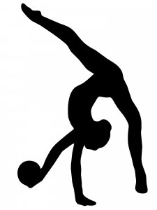 Gymnastics Stencil 6