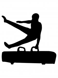 Gymnastics Stencil 8