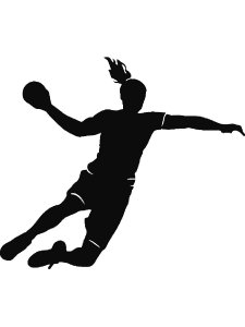 Handball Stencil 16