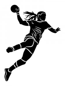 Handball Stencil 4