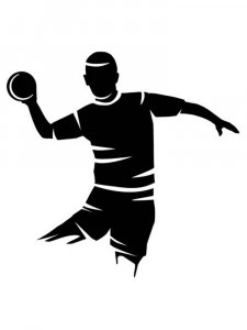 Handball Stencil 6