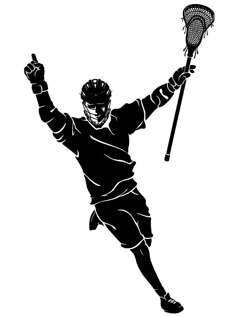 Free printable Lacrosse stencils and templates