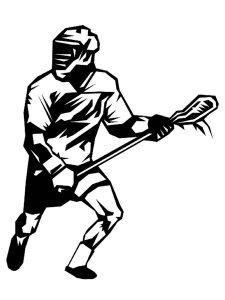 Lacrosse Stencil 10