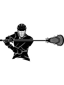 Lacrosse Stencil 7