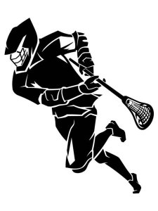 Lacrosse Stencil 9