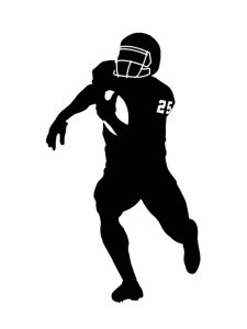 NFL American Football Stencil 10