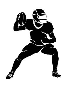 NFL American Football Stencil 13