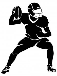NFL American Football Stencil 3