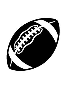 NFL American Football Stencil 4
