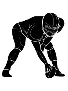 NFL American Football Stencil 5