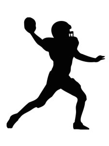 NFL American Football Stencil 6