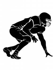NFL American Football Stencil 9