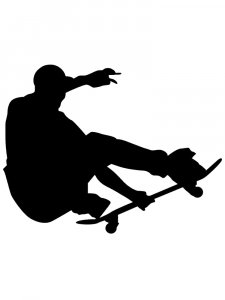 Skateboarder Stencil 10