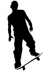 Skateboarder Stencil 11