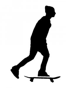 Skateboarder Stencil 12
