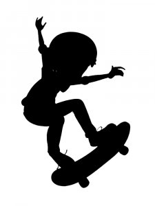 Skateboarder Stencil 14
